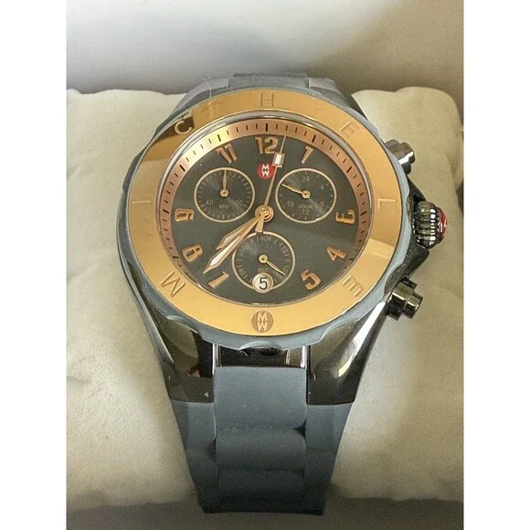 Michelle Tahitian Jelly Bean Gray and Rose Gold Ladies Watch  display picture 3